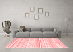 Contemporary Red Washable Rugs