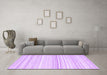 Machine Washable Abstract Purple Contemporary Area Rugs in a Living Room, wshcon2571pur