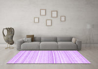 Machine Washable Abstract Purple Contemporary Rug, wshcon2571pur