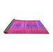 Sideview of Abstract Purple Contemporary Rug, con2572pur