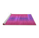 Sideview of Machine Washable Abstract Purple Contemporary Area Rugs, wshcon2572pur