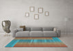 Machine Washable Abstract Light Blue Contemporary Rug in a Living Room, wshcon2572lblu