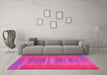 Machine Washable Abstract Pink Contemporary Rug in a Living Room, wshcon2572pnk