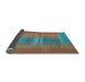 Sideview of Abstract Light Blue Contemporary Rug, con2572lblu