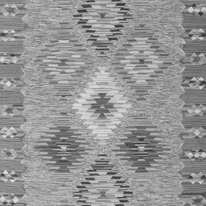 Serging Thickness of Machine Washable Southwestern Gray Country Rug, wshcon2573gry