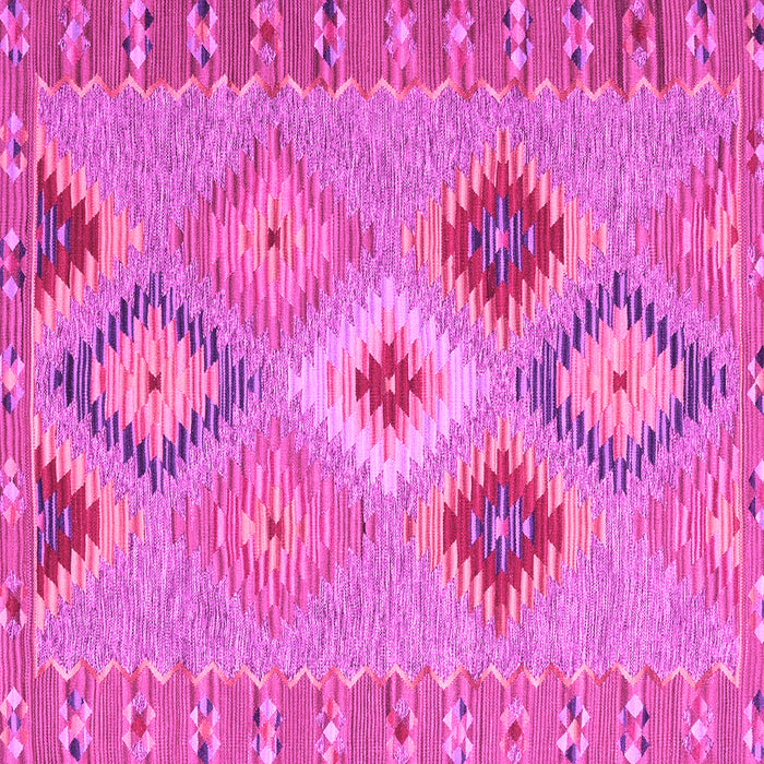 Square Southwestern Pink Country Rug, con2573pnk