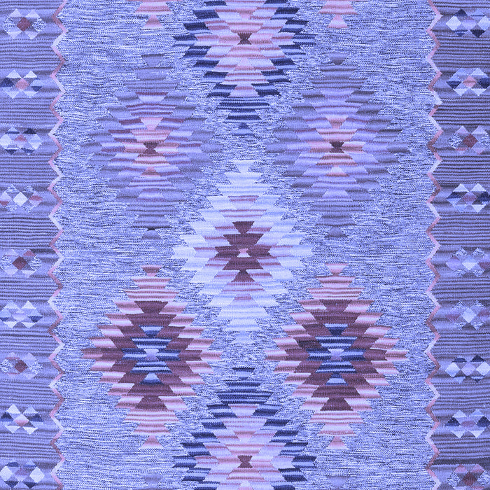 Machine Washable Southwestern Blue Country Rug, wshcon2573blu