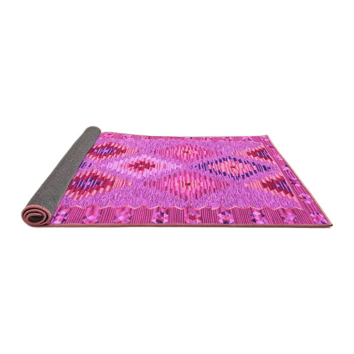 Sideview of Southwestern Pink Country Rug, con2573pnk