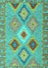 Southwestern Turquoise Country Rug, con2573turq