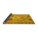 Sideview of Southwestern Yellow Country Rug, con2573yw