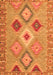 Serging Thickness of Machine Washable Southwestern Orange Country Area Rugs, wshcon2573org