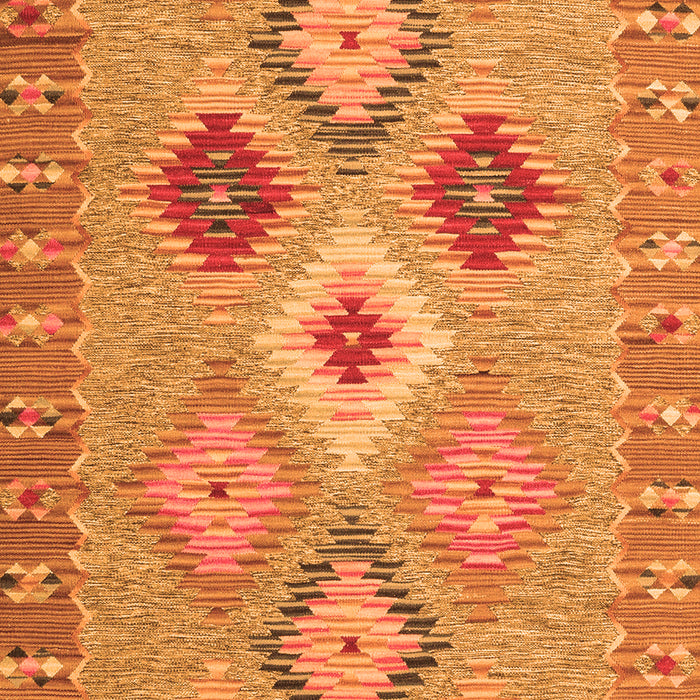 Serging Thickness of Machine Washable Southwestern Orange Country Area Rugs, wshcon2573org