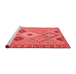 Country Red Washable Rugs