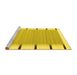 Sideview of Machine Washable Abstract Yellow Contemporary Rug, wshcon2574yw