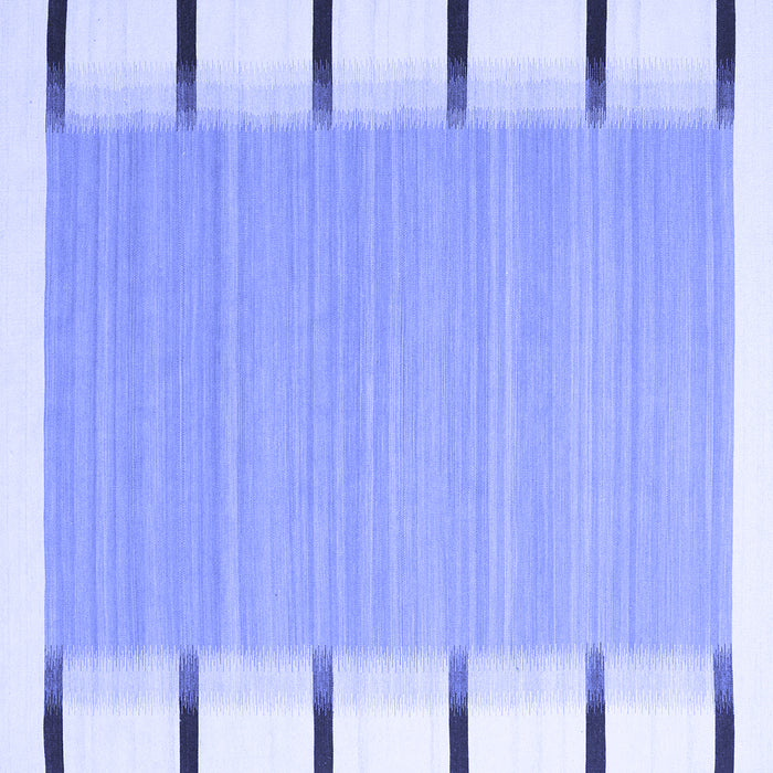 Square Abstract Blue Contemporary Rug, con2574blu