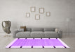 Machine Washable Abstract Purple Contemporary Area Rugs in a Living Room, wshcon2574pur