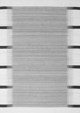 Abstract Gray Contemporary Rug, con2574gry
