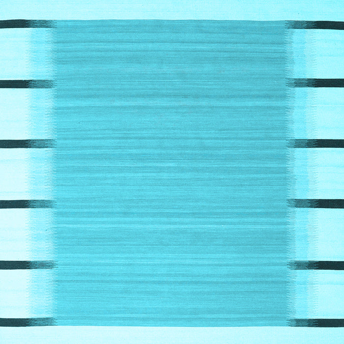 Square Abstract Light Blue Contemporary Rug, con2574lblu