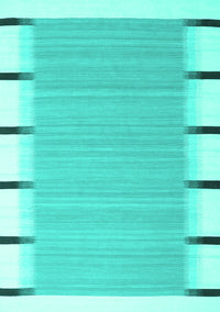 Abstract Turquoise Contemporary Rug, con2574turq