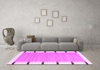 Machine Washable Abstract Pink Contemporary Rug, wshcon2574pnk