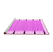 Sideview of Machine Washable Abstract Pink Contemporary Rug, wshcon2574pnk