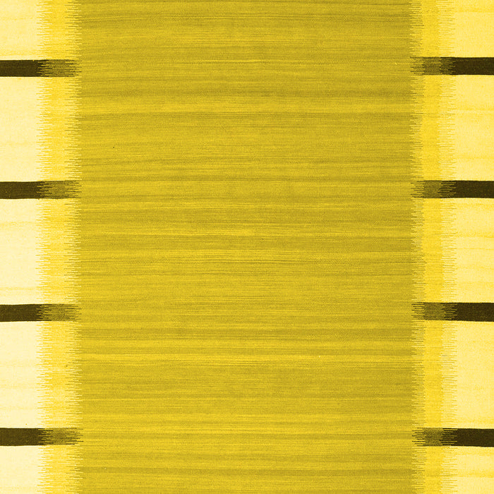 Abstract Yellow Contemporary Rug, con2574yw