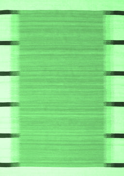 Abstract Emerald Green Contemporary Rug, con2574emgrn