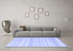 Machine Washable Abstract Blue Contemporary Rug in a Living Room, wshcon2575blu