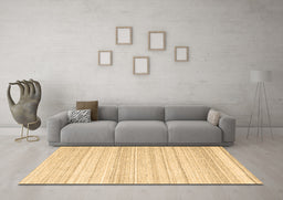 Machine Washable Abstract Brown Contemporary Rug in a Living Room,, wshcon2575brn