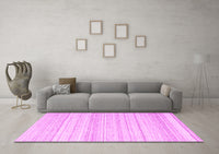 Machine Washable Abstract Pink Contemporary Rug, wshcon2575pnk