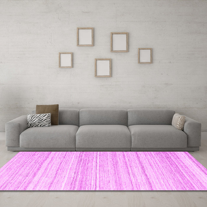 Machine Washable Abstract Pink Contemporary Rug in a Living Room, wshcon2575pnk