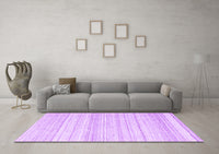 Machine Washable Abstract Purple Contemporary Rug, wshcon2575pur