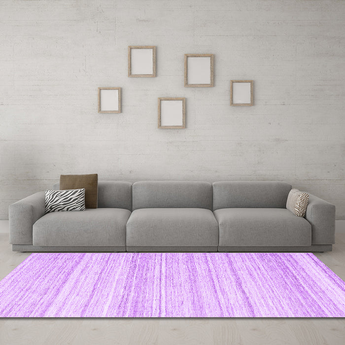 Machine Washable Abstract Purple Contemporary Area Rugs in a Living Room, wshcon2575pur