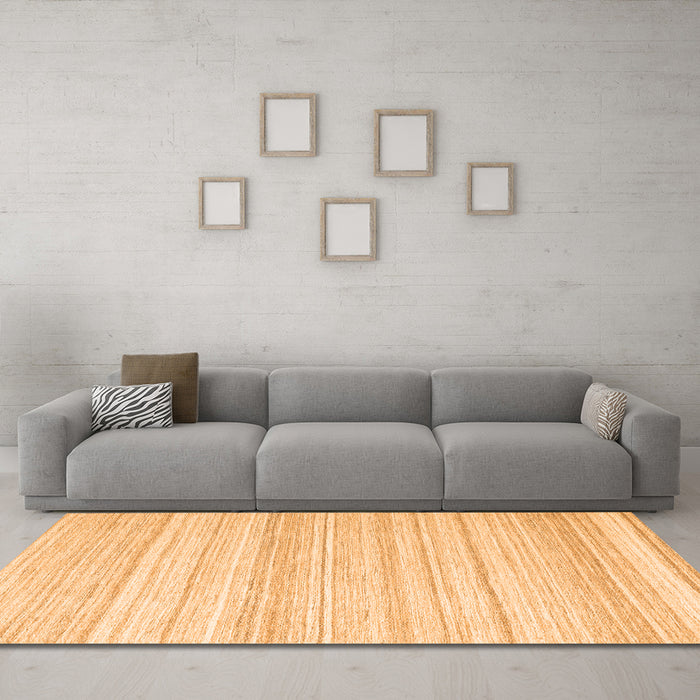 Machine Washable Abstract Orange Contemporary Area Rugs in a Living Room, wshcon2575org