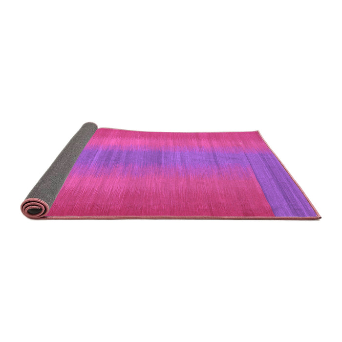 Sideview of Abstract Purple Contemporary Rug, con2576pur