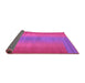 Sideview of Abstract Purple Contemporary Rug, con2576pur