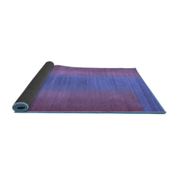 Sideview of Abstract Blue Contemporary Rug, con2576blu