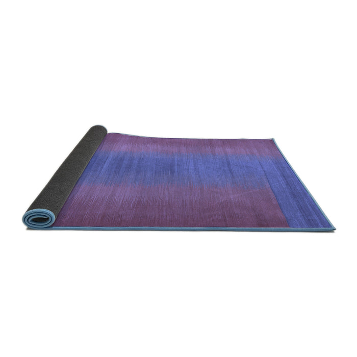Sideview of Abstract Blue Contemporary Rug, con2576blu