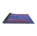 Sideview of Abstract Blue Contemporary Rug, con2576blu