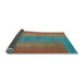 Sideview of Abstract Light Blue Contemporary Rug, con2576lblu