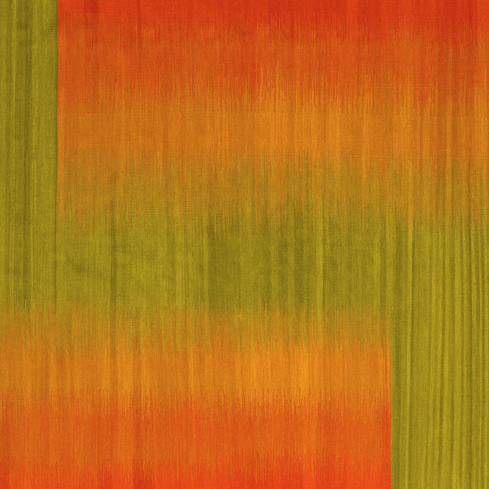 Square Abstract Yellow Contemporary Rug, con2576yw