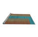 Sideview of Machine Washable Abstract Light Blue Contemporary Rug, wshcon2576lblu