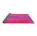 Sideview of Abstract Pink Contemporary Rug, con2576pnk