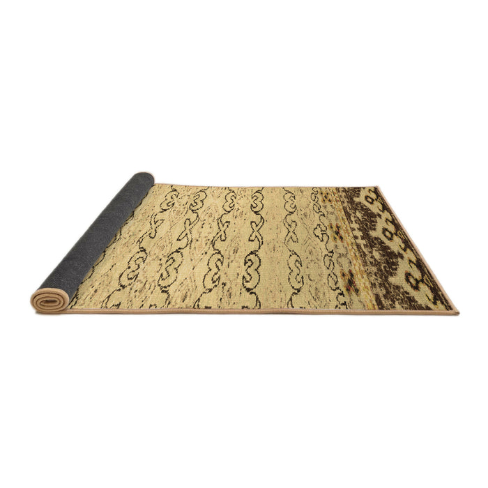 Sideview of Abstract Brown Contemporary Rug, con2577brn