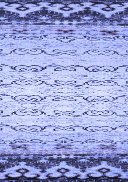 Abstract Blue Contemporary Rug, con2577blu