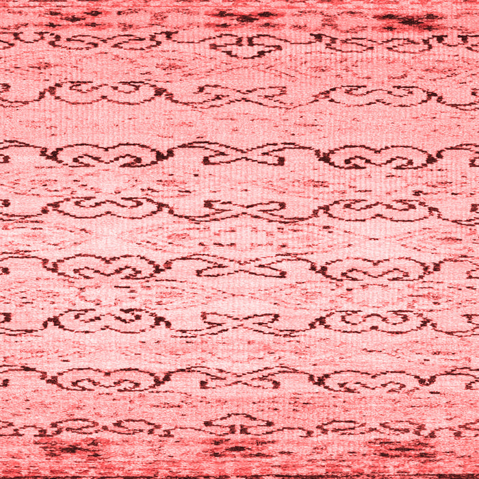 Machine Washable Abstract Red Contemporary Rug, wshcon2577red