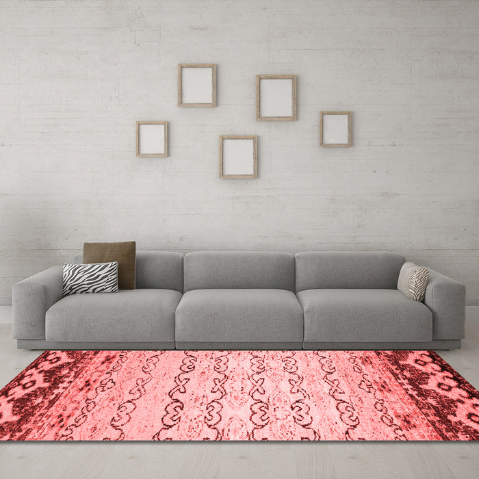 Contemporary Red Washable Rugs