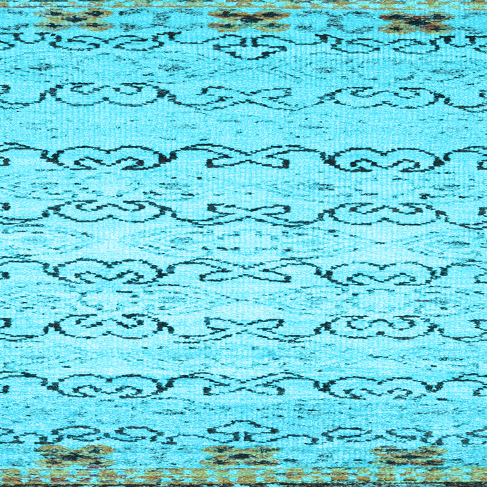 Machine Washable Abstract Light Blue Contemporary Rug, wshcon2577lblu