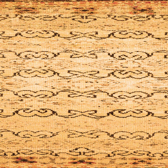 Abstract Orange Contemporary Rug, con2577org