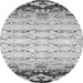 Square Abstract Gray Contemporary Rug, con2577gry